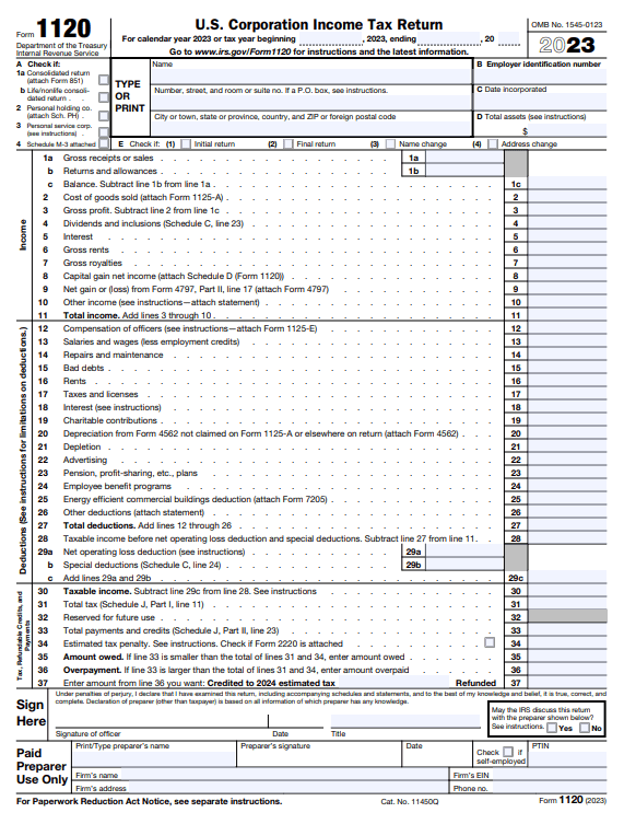 Form 1120 2023