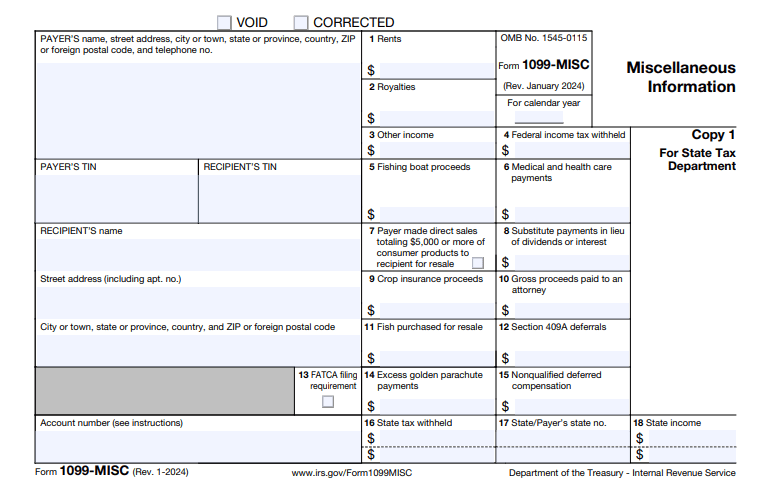 Form 1099-MISC 2024