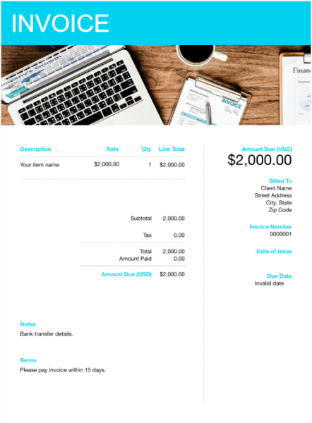 invoice template 2