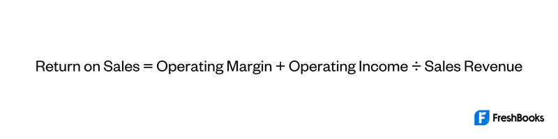 Return on Sales Formula