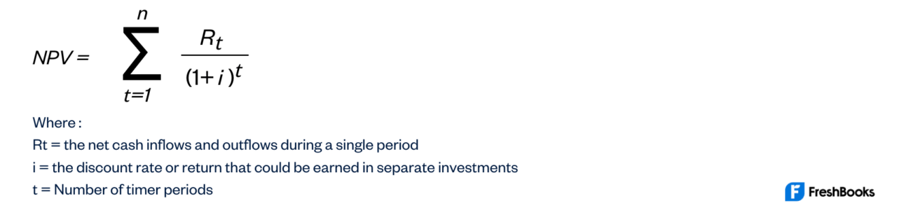 Net Present Value Formula