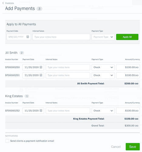 Add Payment Screen