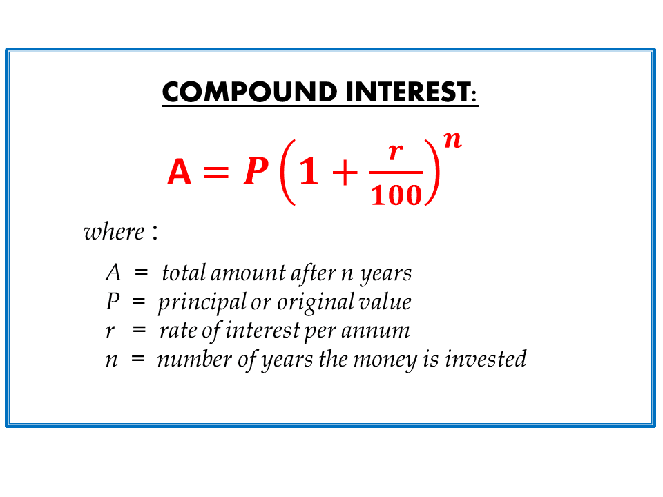 Compaound Interest Formula